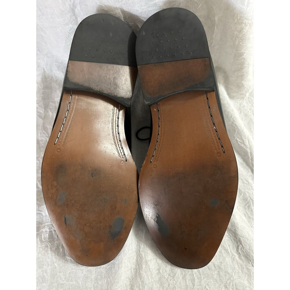 Unlisted Kenneth Cole Men's Dress Shoes Black Size 10.5 Half Time Oxford Lace Up - Picture 7 of 7